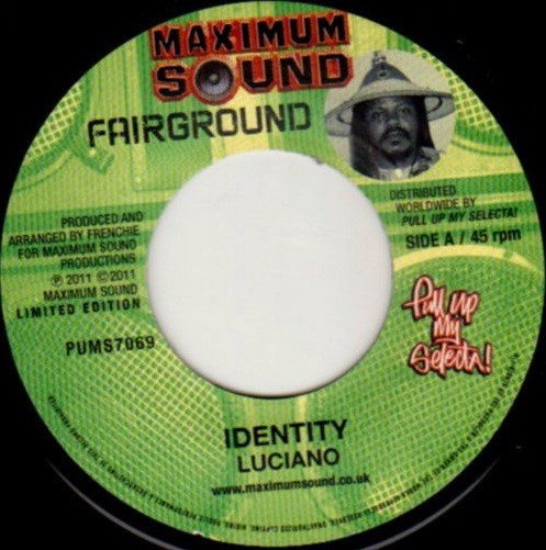 Luciano : Identity Luciano : Identity | Single / 7inch / 45T | Dancehall / Nu-roots
