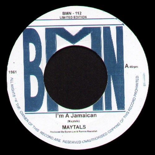 The Maytals : I'm A Jamaican | Single / 7inch / 45T  |  Oldies / Classics