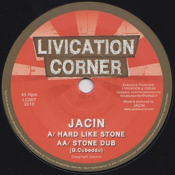 Jacin : Hard Like Stone | Single / 7inch / 45T  |  Dancehall / Nu-roots