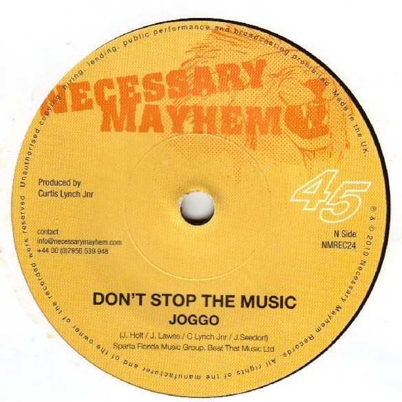 Joggo : Don't Stop The Music | Single / 7inch / 45T  |  Dancehall / Nu-roots