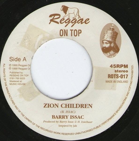 Barry Issac : Zion Children | Single / 7inch / 45T  |  UK