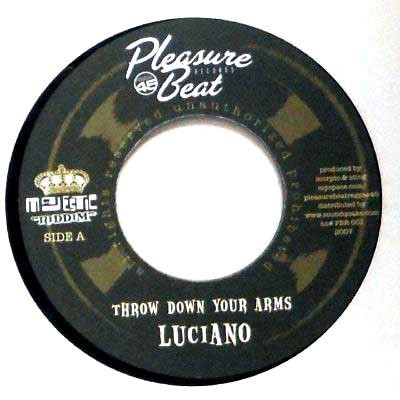 Luciano : Throw Down Your Arms | Single / 7inch / 45T  |  Dancehall / Nu-roots