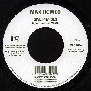 Max Romeo : Give Praise | Single / 7inch / 45T  |  Dancehall / Nu-roots