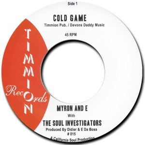 Myron And E With The Soul Investigators : Cold Game | Single / 7inch / 45T  |  Afro / Funk / Latin