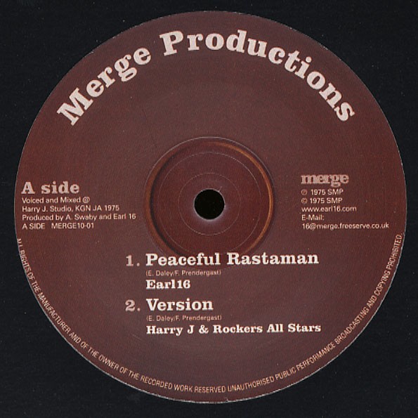 Earl Sixteen : Peaceful Rastaman | Maxis / 12inch / 10inch  |  Oldies / Classics