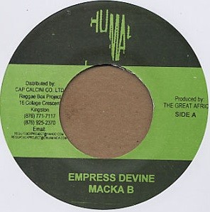 Macka B : Empress Divine | Single / 7inch / 45T  |  Dancehall / Nu-roots