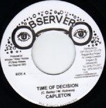 Capleton : Time Of Decision | Single / 7inch / 45T  |  Dancehall / Nu-roots