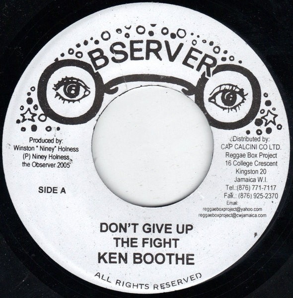 Ken Boothe : Don't Give Up The Fight | Single / 7inch / 45T  |  Oldies / Classics