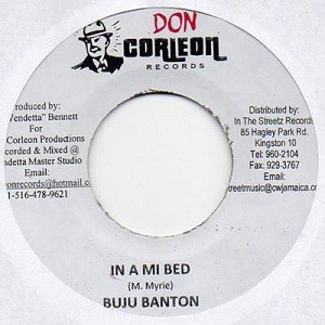 Buju Banton : In A Mi Bed | Single / 7inch / 45T  |  Dancehall / Nu-roots