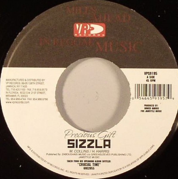 Sizzla : Crutial Time | Single / 7inch / 45T  |  Dancehall / Nu-roots