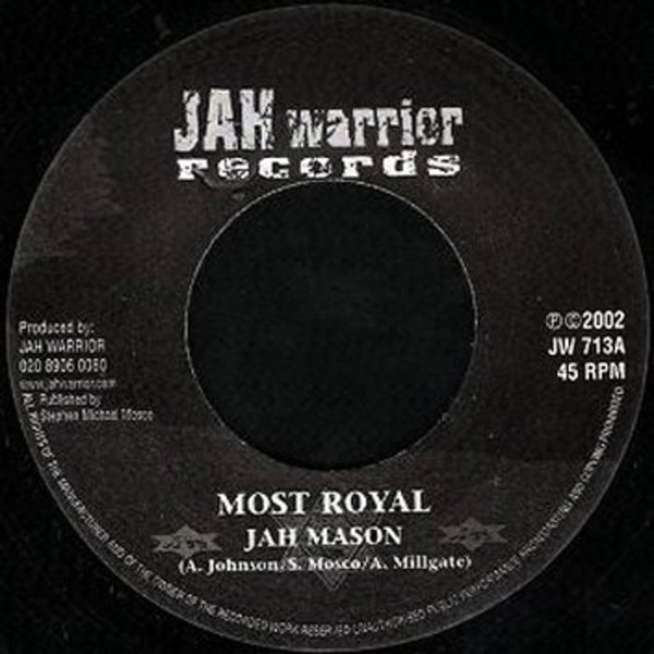 Jah Mason : Most Royal | Single / 7inch / 45T  |  UK