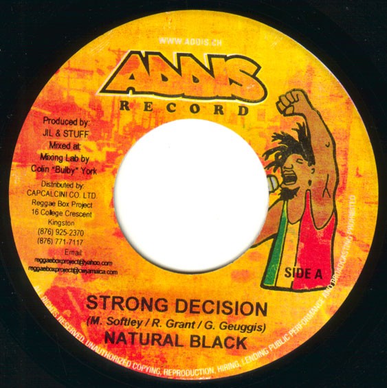 Natural Black : Strong Decision | Single / 7inch / 45T  |  Dancehall / Nu-roots