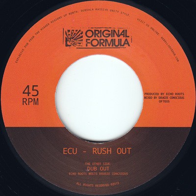 Ecu : Rush Out | Single / 7inch / 45T  |  UK