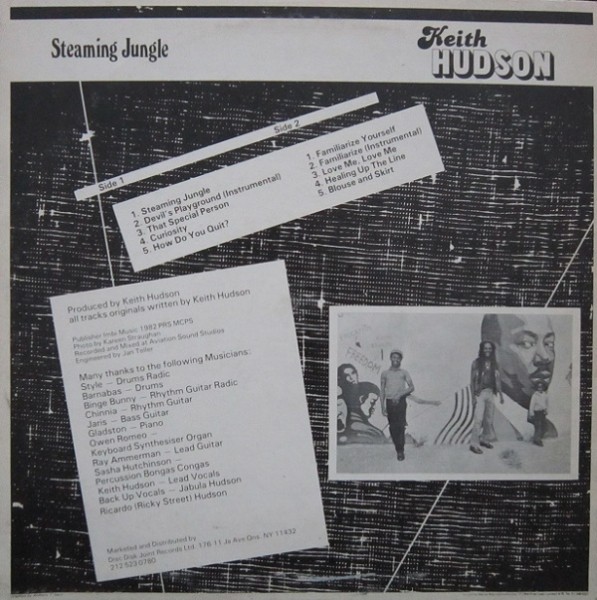 Keith Hudson - Steaming Jungle : Steaming Jungle Keith Hudson - Steaming Jungle : Steaming Jungle | LP / 33T | Collectors