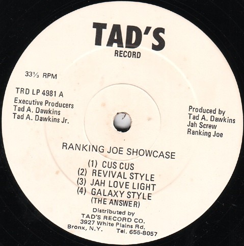 Ranking Joe : Showcase Ranking Joe : Showcase | LP / 33T | Dancehall / Nu-roots