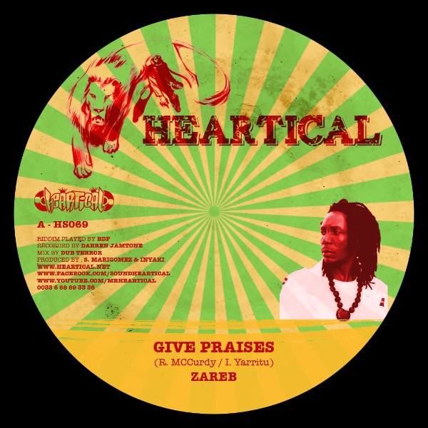 Zareb : Give Praises | Single / 7inch / 45T  |  Dancehall / Nu-roots