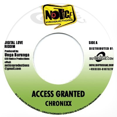 Chronixx : Access Granted | Single / 7inch / 45T  |  Dancehall / Nu-roots