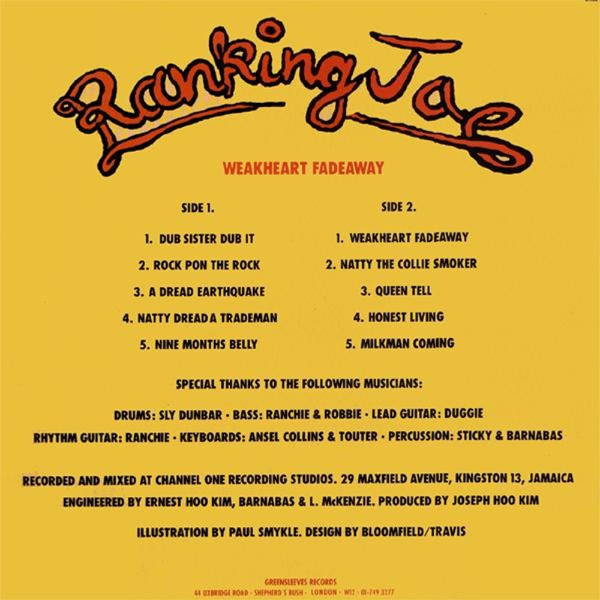 Ranking Joe : Weakheart Fadeaway Ranking Joe : Weakheart Fadeaway | LP / 33T | Oldies / Classics