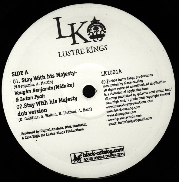 Midnite & Lutan Fyah : Stay With His Majesty | Maxis / 12inch / 10inch  |  UK