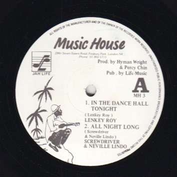 Lenkey Roy : In The Dancehall Tonight | Maxis / 12inch / 10inch  |  Dancehall / Nu-roots