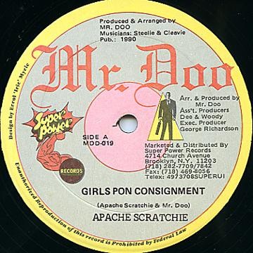 Apache Scratchie : Girls Pon Consigment | Maxis / 12inch / 10inch  |  Collectors