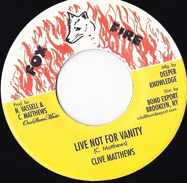 Clive Matthews : Live Not For Vanity