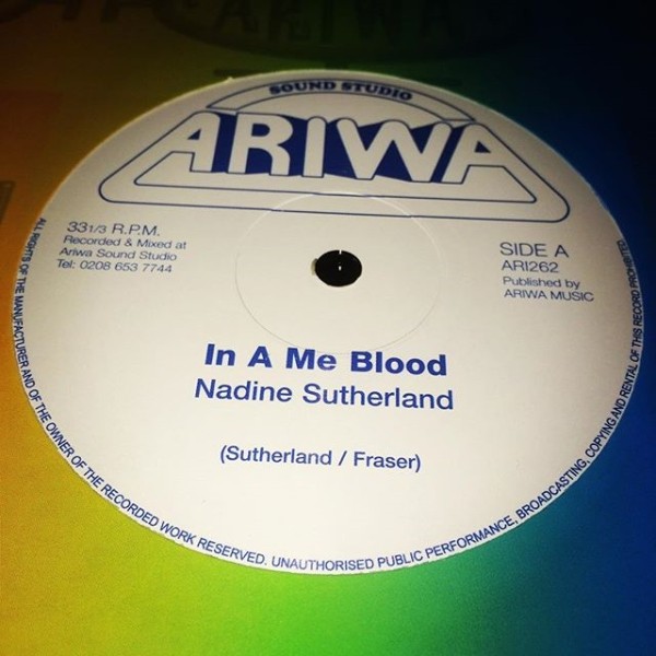Nadine Sutherland : In A Me Blood | Maxis / 12inch / 10inch  |  UK