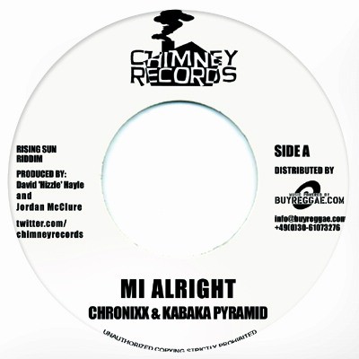 Chronixx, Kabaka Pyramid : Mi Alright | Single / 7inch / 45T  |  Dancehall / Nu-roots