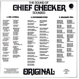 Chief Checker : The Sound Of Chief Checker Sounded Original | LP / 33T  |  Oldies / Classics