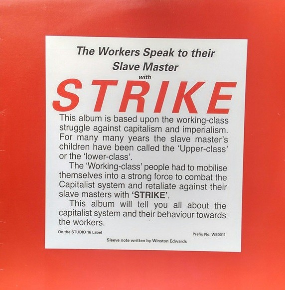 The Well Pack Band : The Workers Speak To Their Slave Masters With Strike | LP / 33T  |  Oldies / Classics