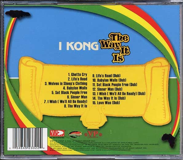 I Kong : The Way It Is | CD  |  Dancehall / Nu-roots