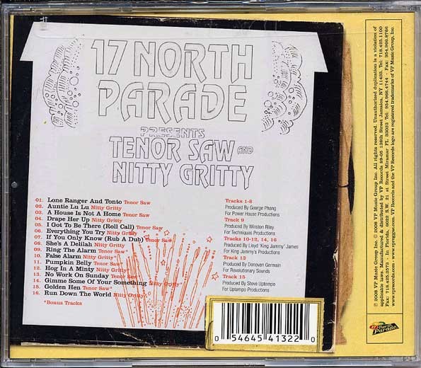 Tenor Saw Nitty Gritty : Tenor Saw Meets Nitty Gritty Tenor Saw Nitty Gritty : Tenor Saw Meets Nitty Gritty | CD | Oldies / Classics