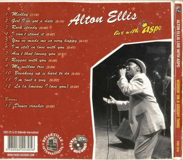 Alton Ellis / ASPO : Workin' On A Groovy Thing Live With ASPO | CD  |  Oldies / Classics