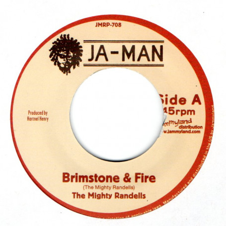 The Mighty Randells : Brimstone & Fire | Single / 7inch / 45T  |  Oldies / Classics
