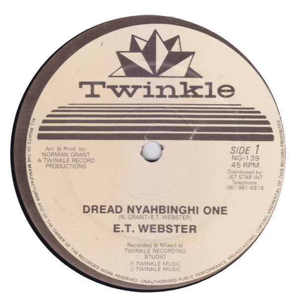 Et Webster : Dread Nyahbinghi One | Maxis / 12inch / 10inch  |  UK