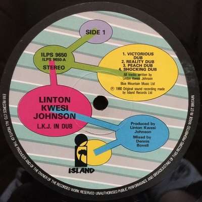 Linton Kwesi Johnson : LKJ In Dub Linton Kwesi Johnson : LKJ In Dub | LP / 33T | Collectors