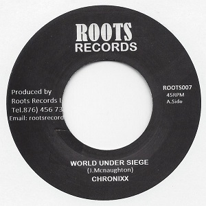 Chronixx : World Under Siege | Single / 7inch / 45T  |  Dancehall / Nu-roots
