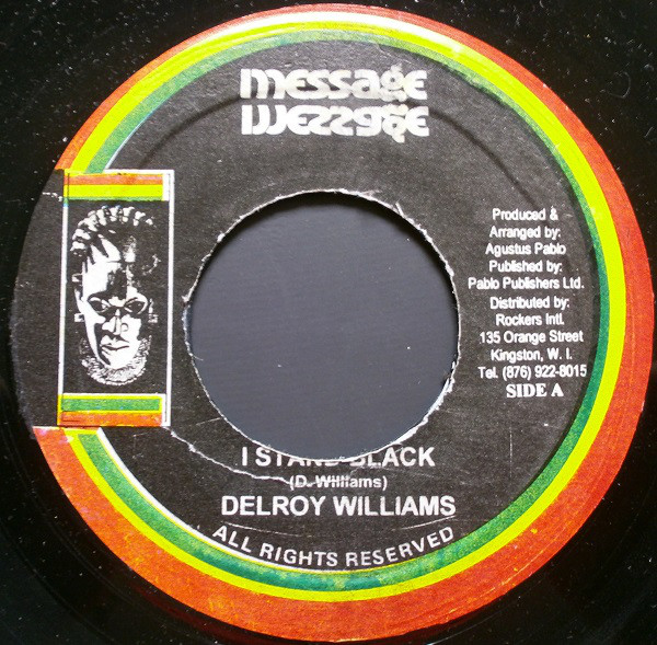 Delroy Williams : I Stand Black | Single / 7inch / 45T  |  Oldies / Classics
