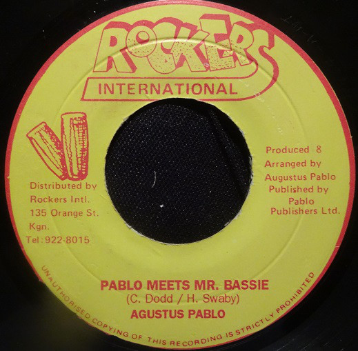 Augustus Pablo : Pablo Meets Mr Bassie | Single / 7inch / 45T  |  Oldies / Classics