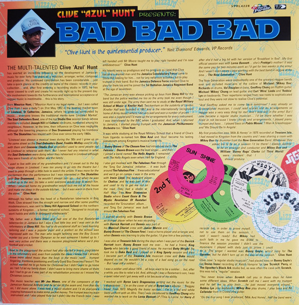 CliveHunt : Bad Bad Bad (Golden Age Reggae From A Legendary Producer) CliveHunt : Bad Bad Bad (Golden Age Reggae From A Legendary Producer) | LP / 33T | Oldies / Classics