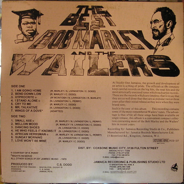 Bob Marley & The Wailers : The Best Of Bob Marley & The Wailers Bob Marley & The Wailers : The Best Of Bob Marley & The Wailers | LP / 33T | Oldies / Classics