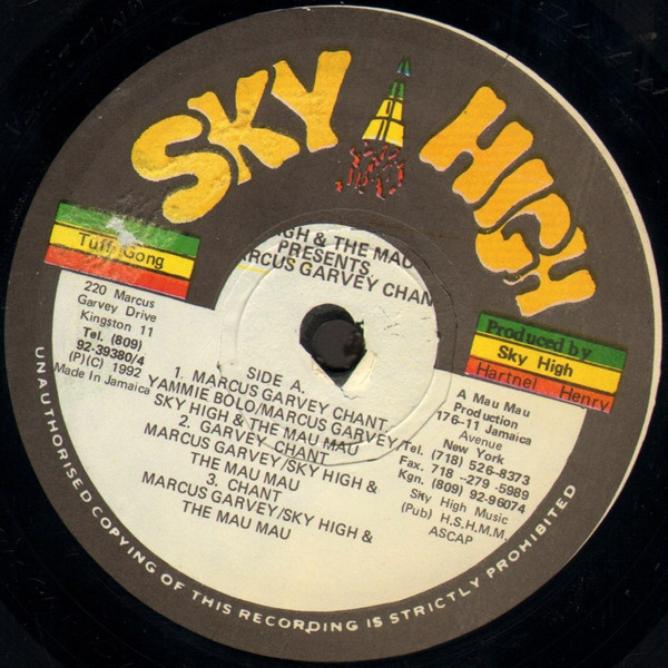 Sky High & The Mau Mau : Marcus Garvey Chant | LP / 33T  |  Oldies / Classics