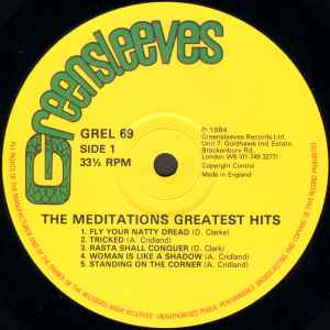 The Meditations : Greatest Hits | LP / 33T  |  Oldies / Classics