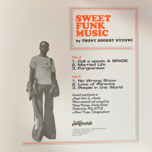 Thony Shorby Nyenwi : Sweet Funk Music | LP / 33T  |  Afro / Funk / Latin