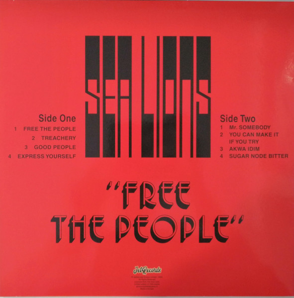 Sea Lions : Free The People Sea Lions : Free The People | LP / 33T | Afro / Funk / Latin