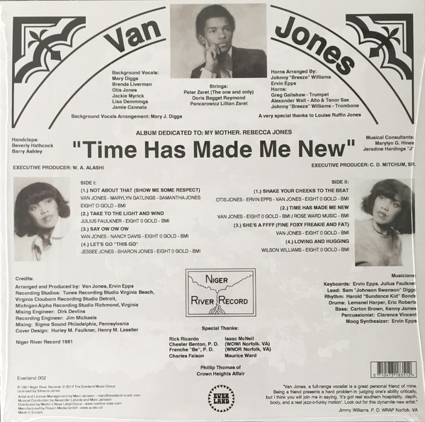 Van Jones : Time Has Made Me New | LP / 33T  |  Afro / Funk / Latin
