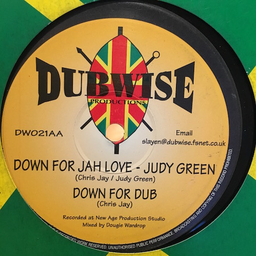 Judy Green : Down For Jah Love | Maxis / 12inch / 10inch  |  UK