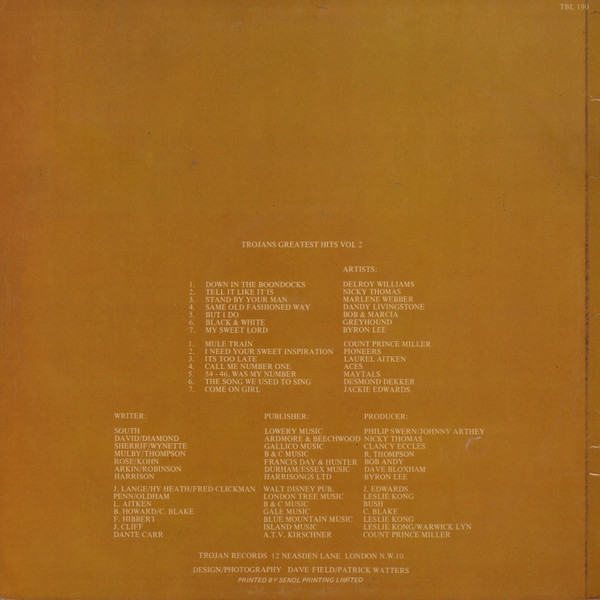 Various : Trojan's Greatest Hits Vol. 2 | LP / 33T  |  Oldies / Classics