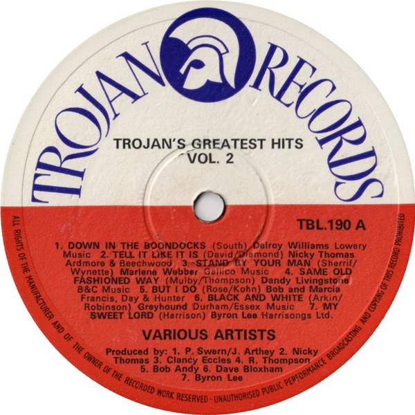 Various : Trojan's Greatest Hits Vol. 2 | LP / 33T  |  Oldies / Classics