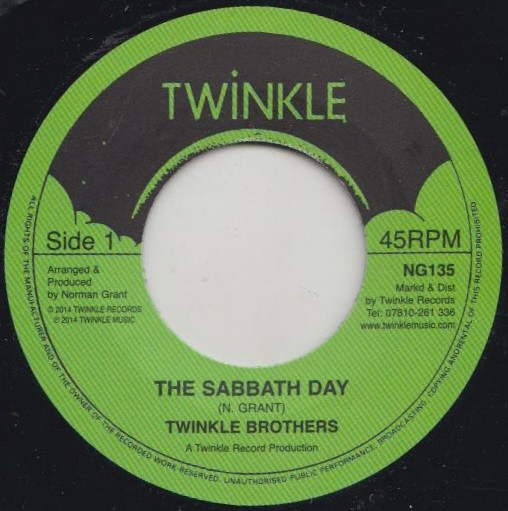 Twinkle Brothers : The Sabbath Day | Single / 7inch / 45T  |  UK